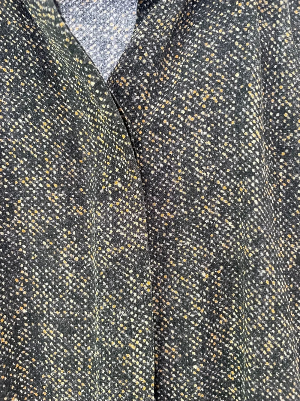 Theory Navy Blue Fleck Button-Down Shirt 100% Silk